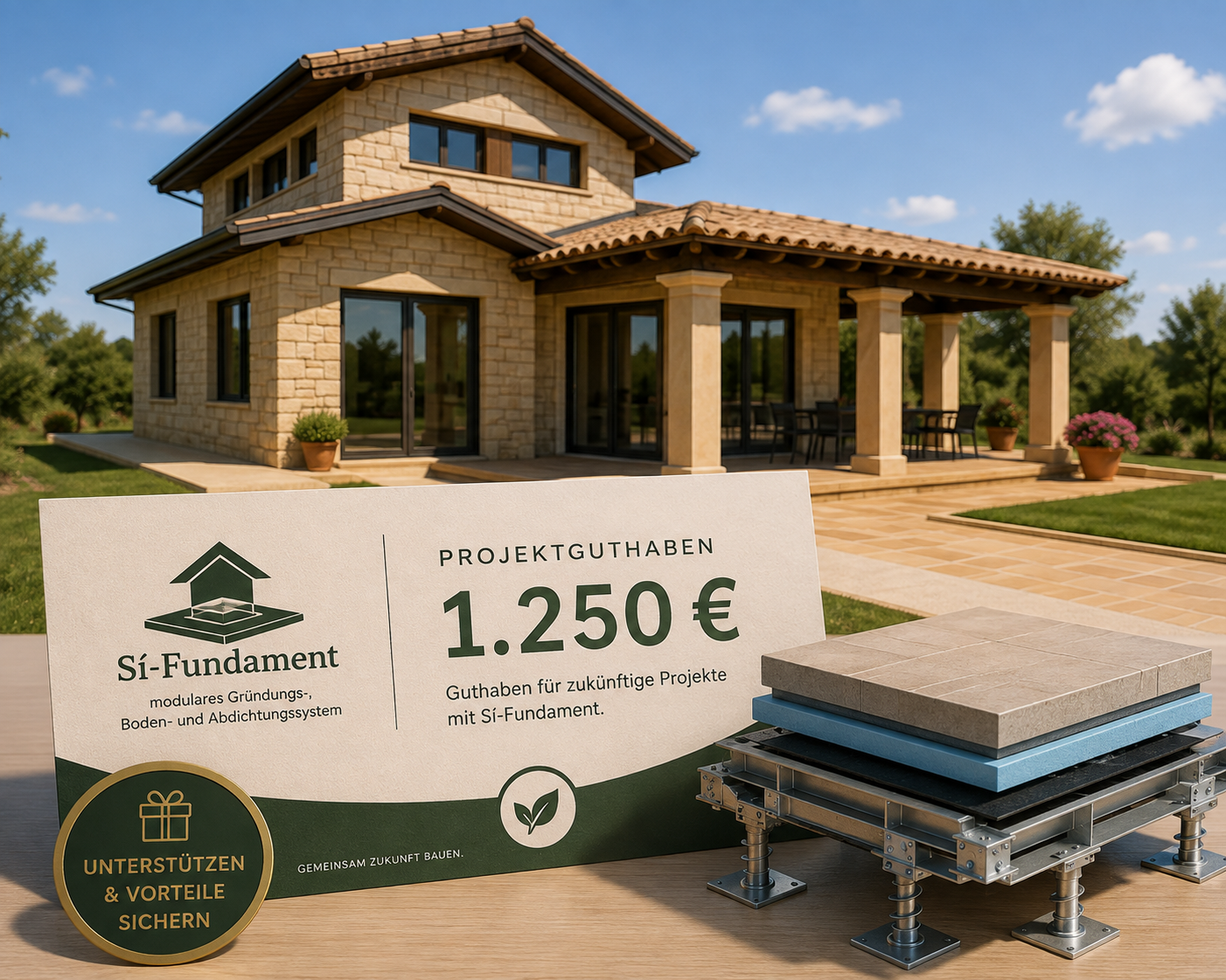 Sí-Fundament Projektguthaben 1.250 €