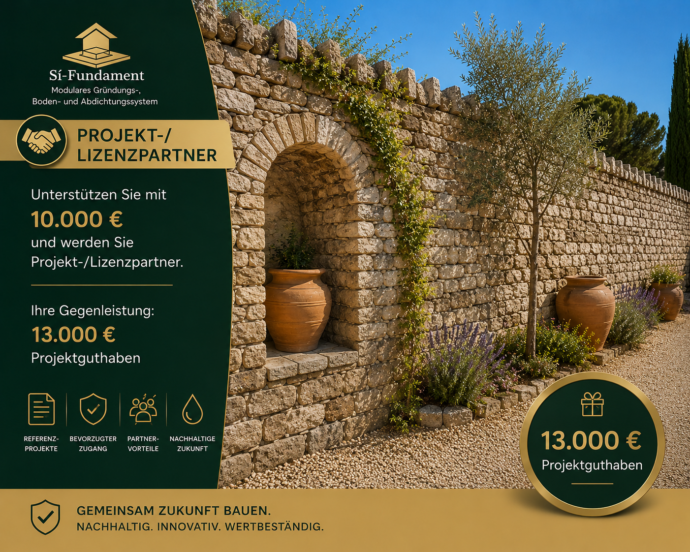 Projekt-/Lizenzpartner Zisternensystem - Guthaben